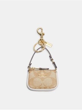Mini Nolita Bag Charm In Signature Canvas